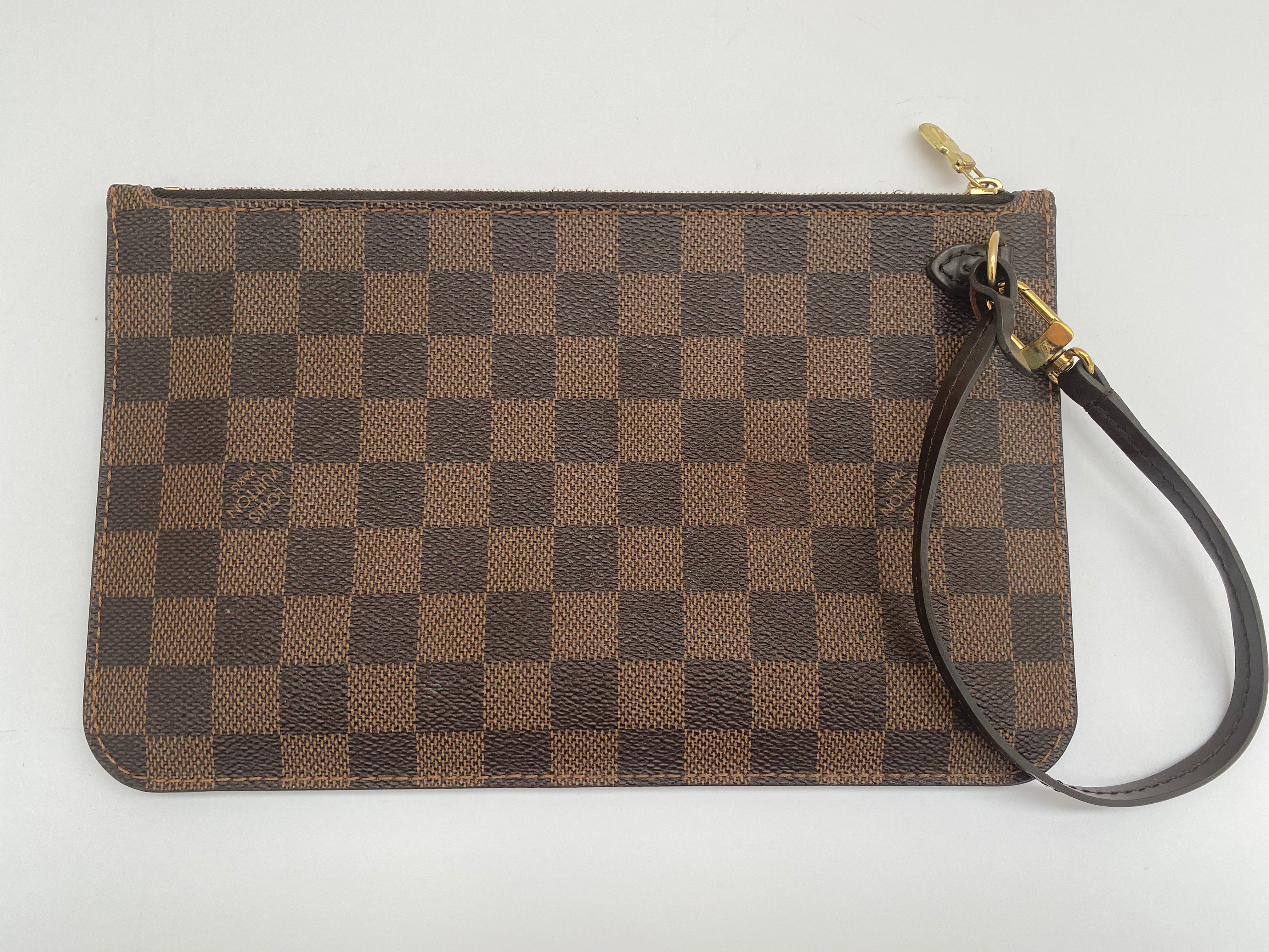 Louis Vuitton Damier Ebene Neverfull Pouch