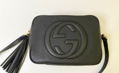 Gucci Soho Disco In Black Pebbled Leather