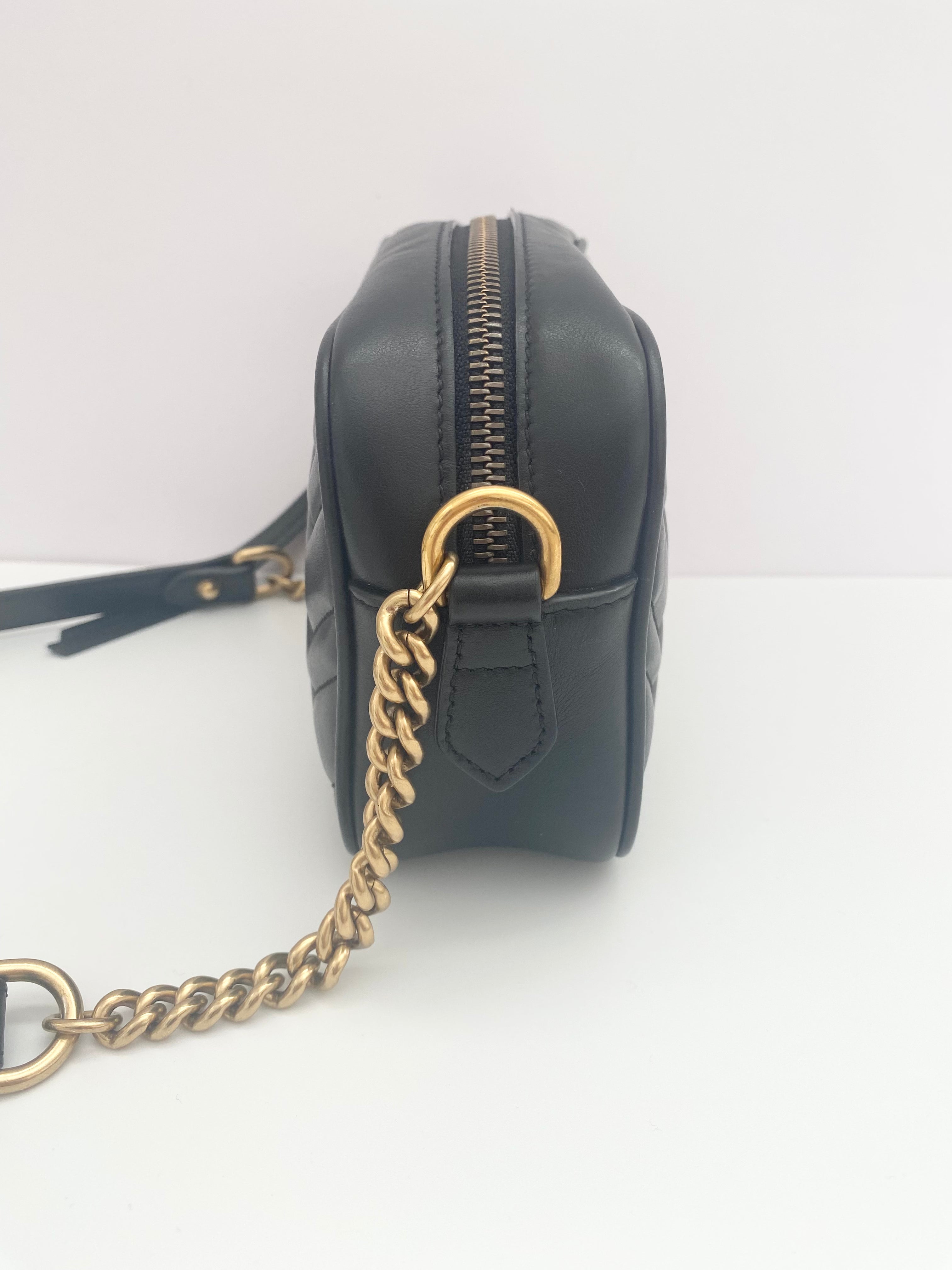 Gucci Black Marmont Mini Crossbody Bag  ( RRP £1160)