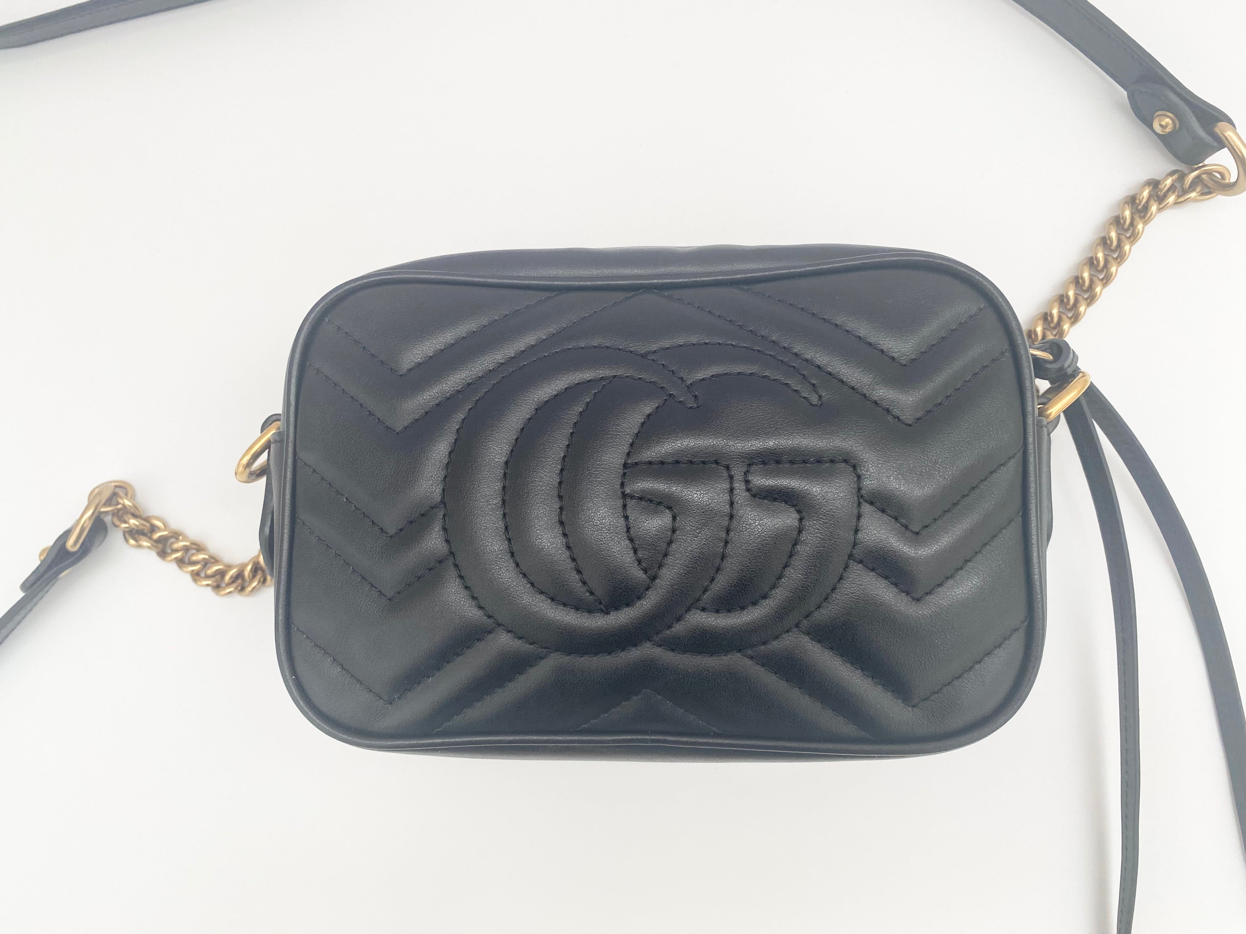 Gucci Black Marmont Mini Crossbody Bag  ( RRP £1160)