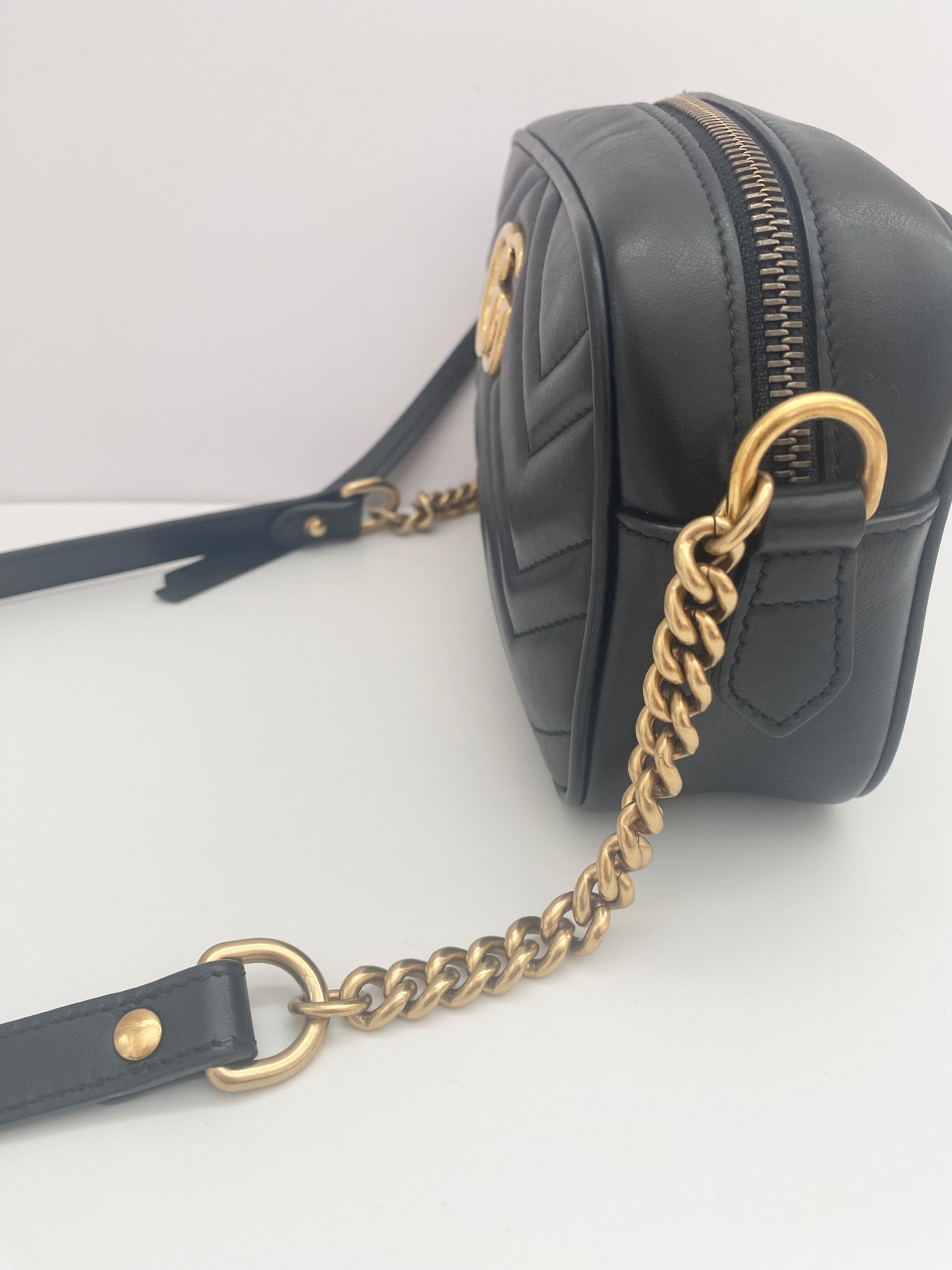 Gucci Black Marmont Mini Crossbody Bag  ( RRP £1160)