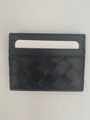 Bottega Black Veneta Intrecciato Card Case (RRP £260.00)