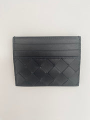 Bottega Black Veneta Intrecciato Card Case (RRP £260.00)