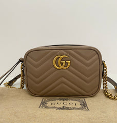 Gucci Dusty Pink Marmont Mini Crossbody Bag  (RRP £1160)