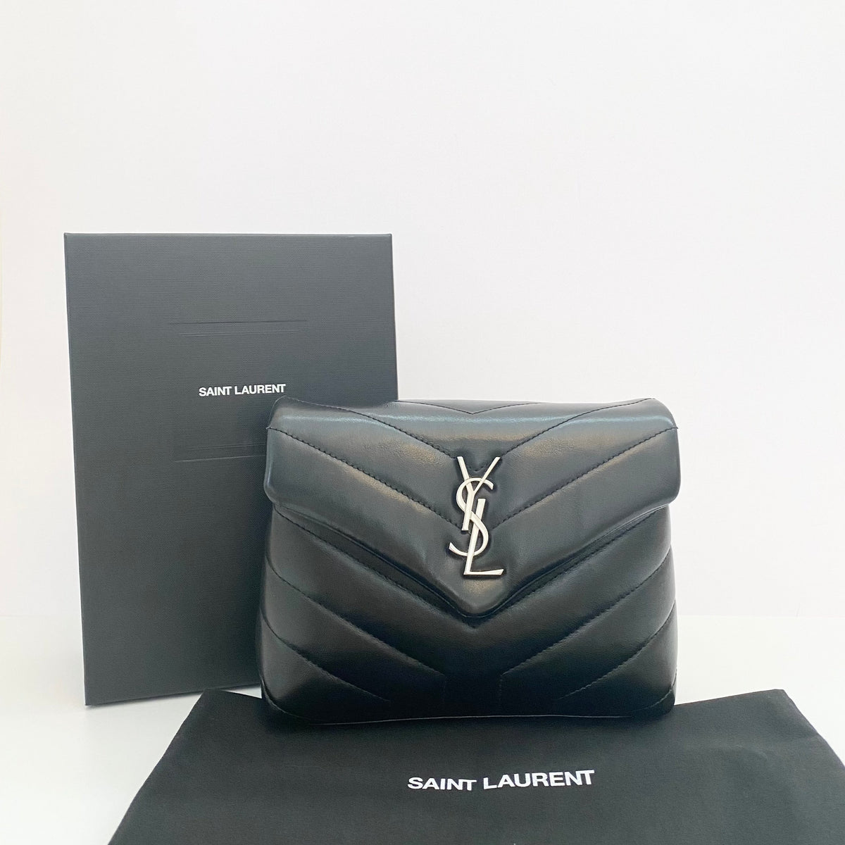 Yves Saint Laurent Black Toy Lou Lou (RRP £1385)