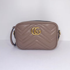 Gucci Dusty Pink Marmont Mini Crossbody Bag  (RRP £1160)