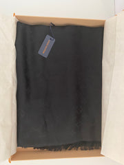 Louis Vuitton Monogram Black Shine Shawl (RRP £505)