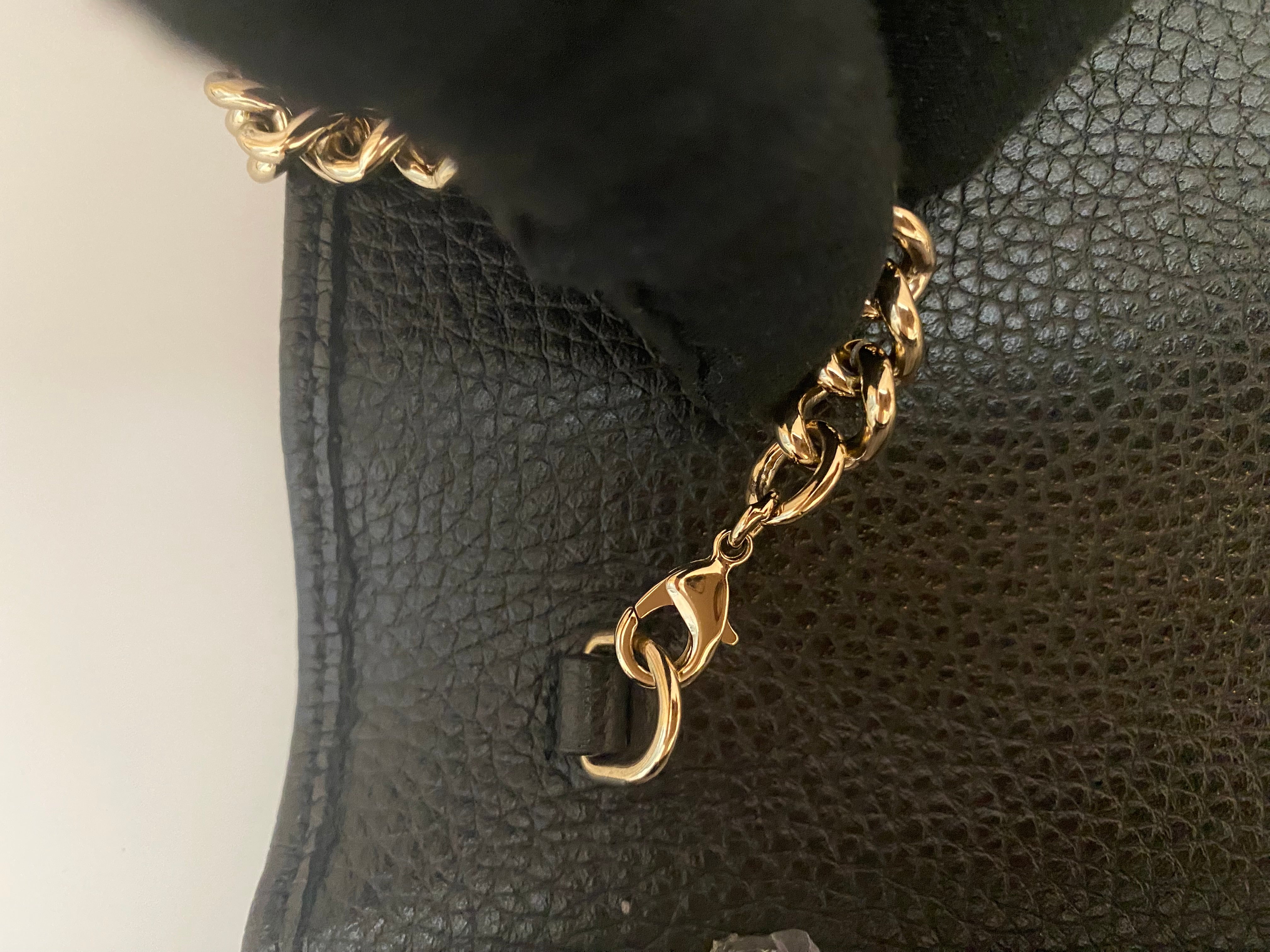 Gucci Black Pebbled Leather Soho Chain Wallet