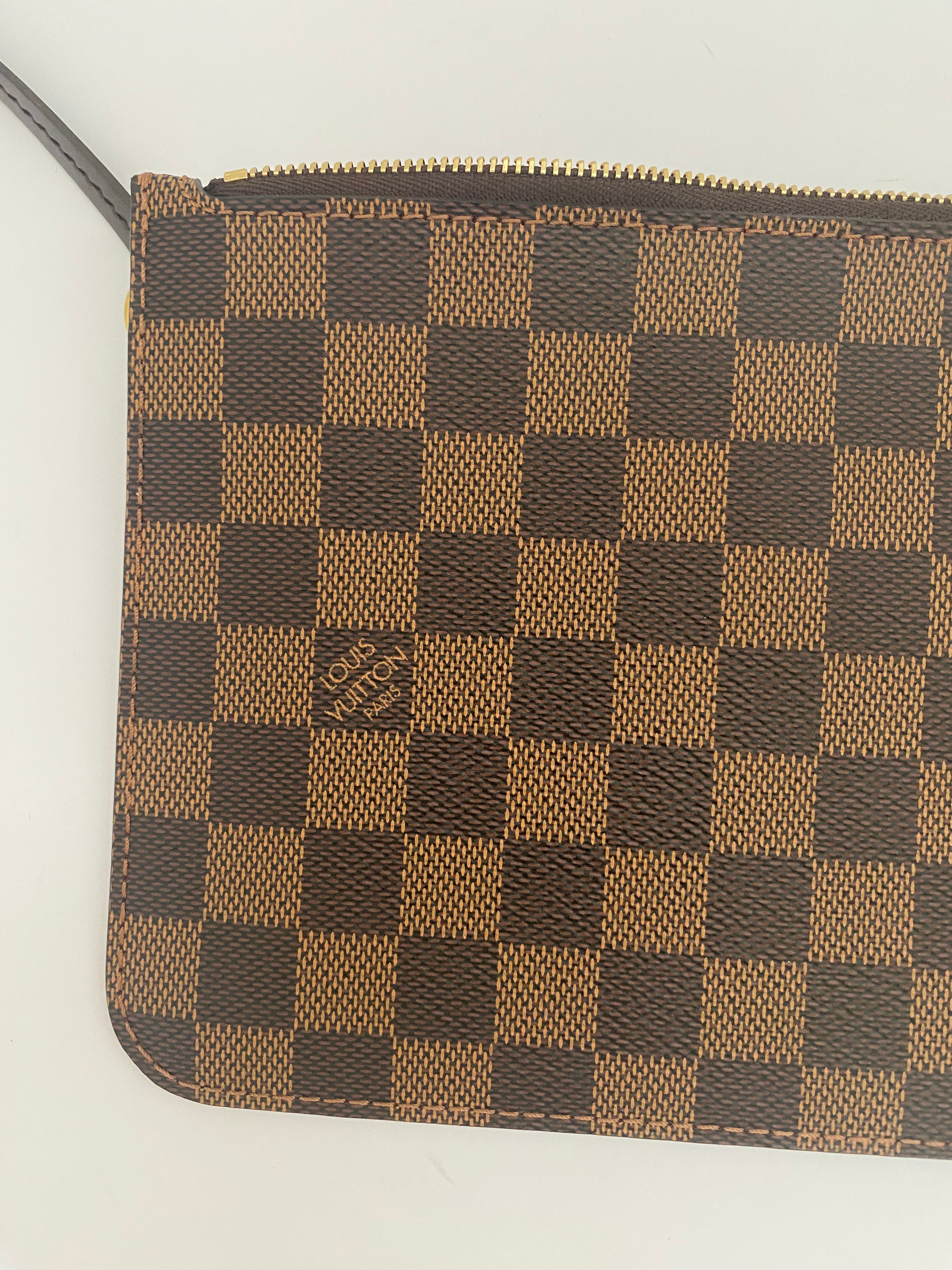 Louis Vuitton Damier Ebene Neverfull Pouch