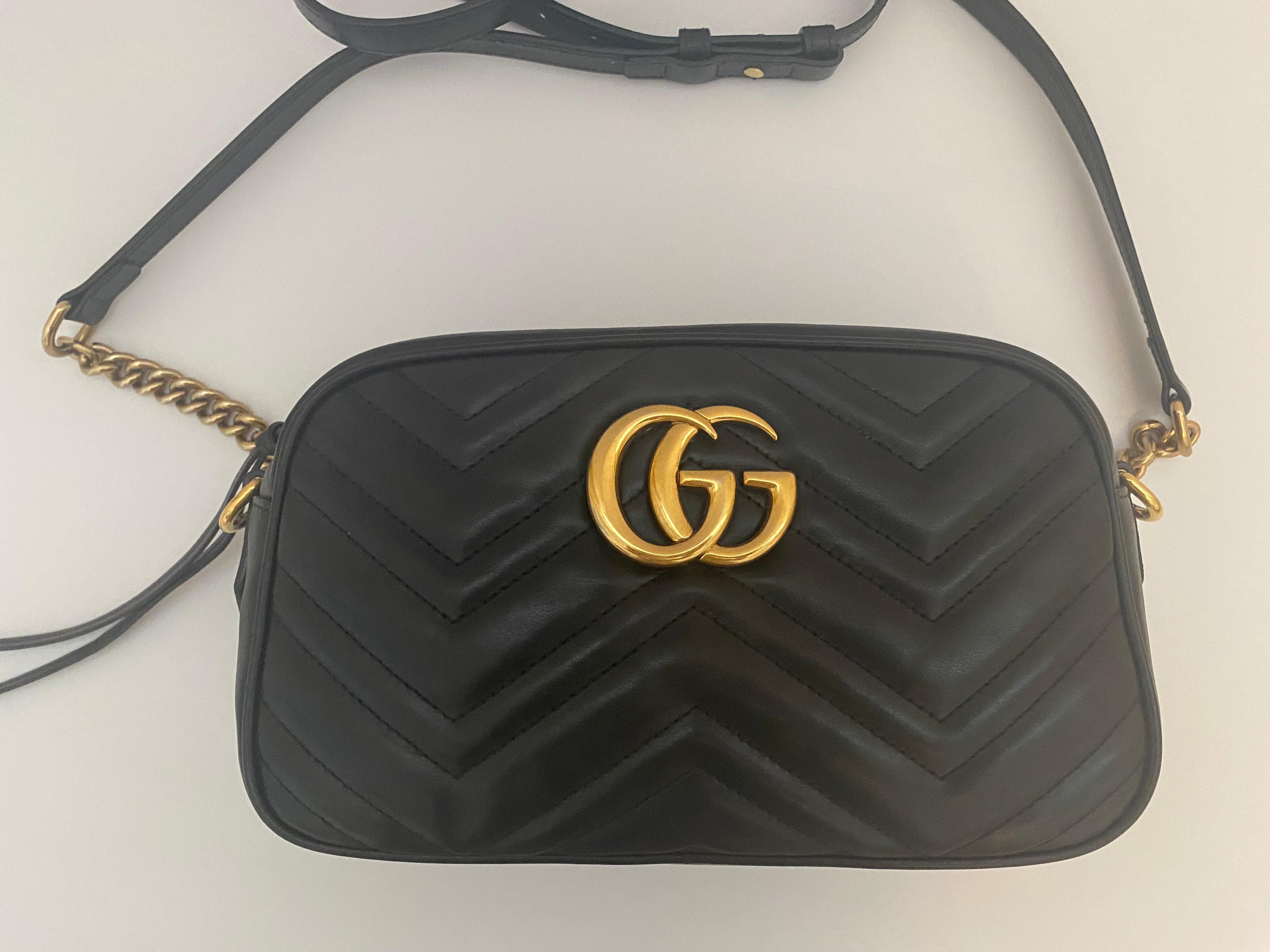 Gucci Black Marmont Small Handbag (RRP £1340)