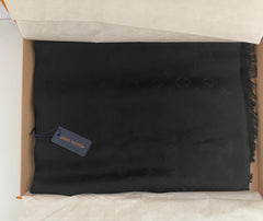 Louis Vuitton Monogram Black Shine Shawl (RRP £505)