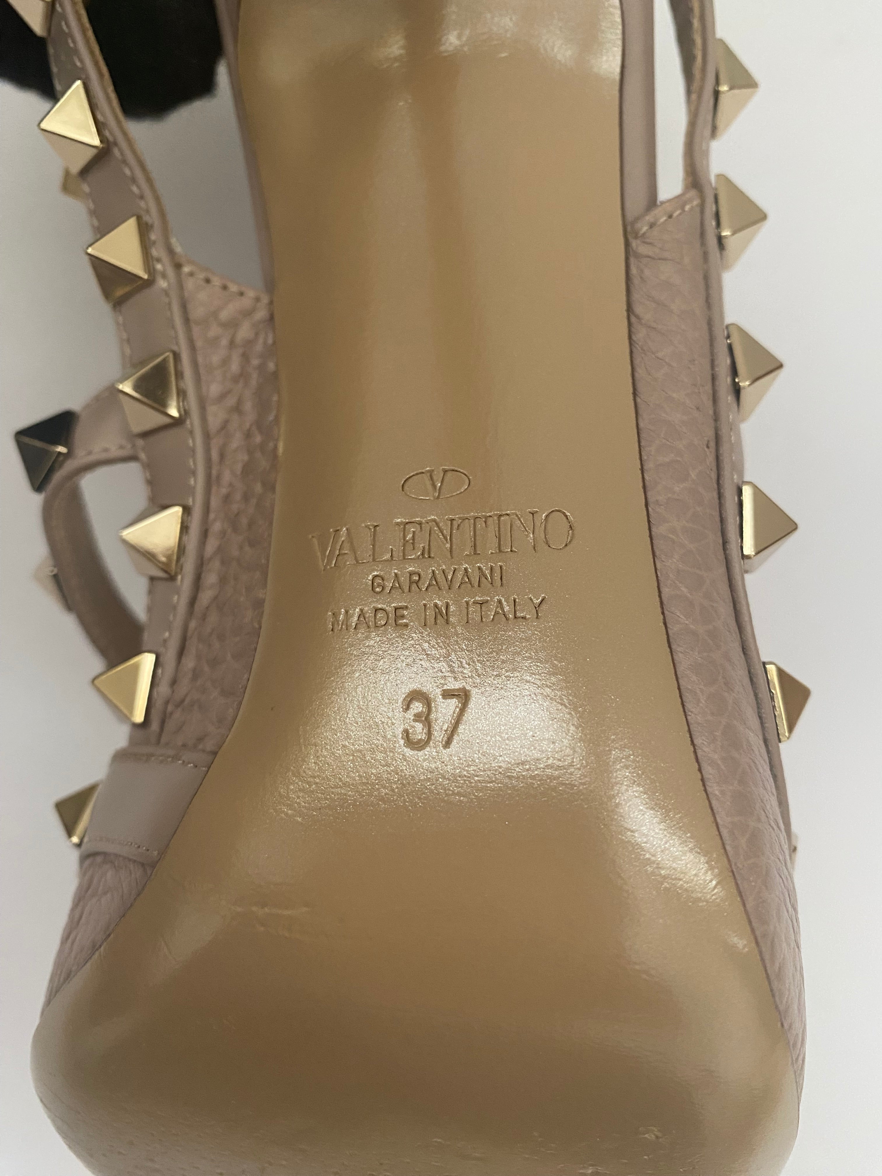 Valentino  Garavani Rock Stud Calfskin Ankle Strap Sandal ( RRP £860)