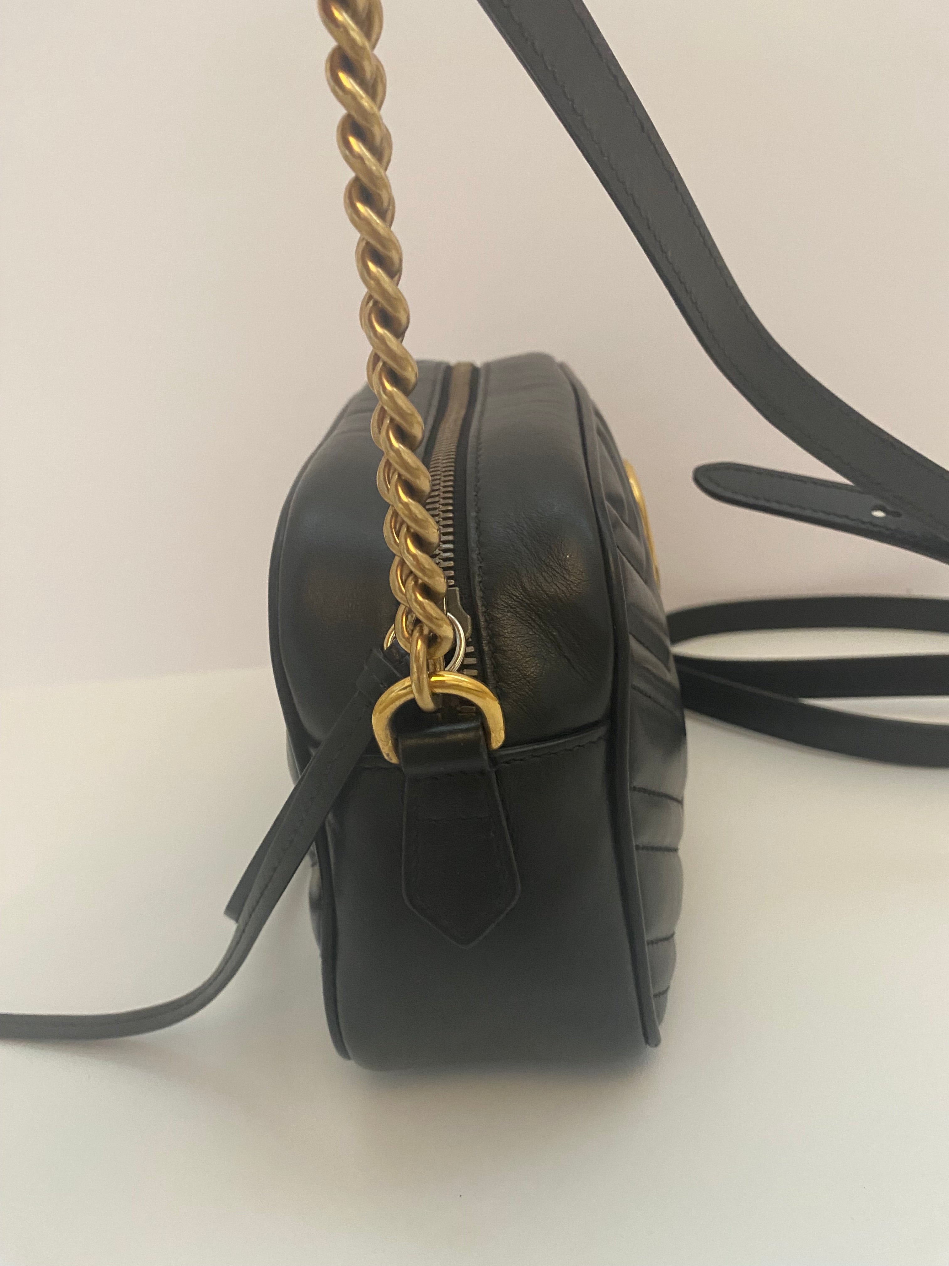 Gucci Black Marmont Small Handbag (RRP £1340)