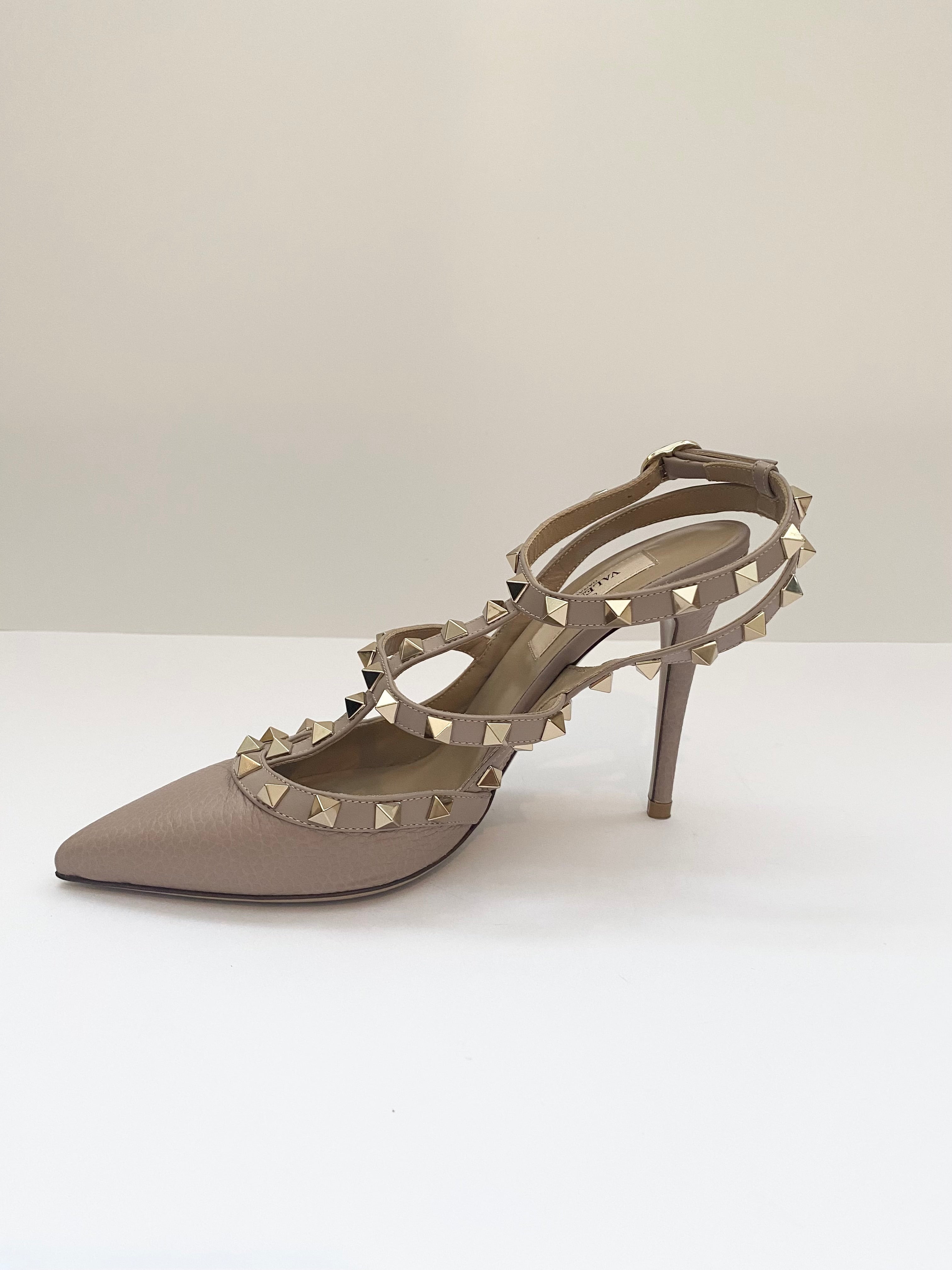 Valentino  Garavani Rock Stud Calfskin Ankle Strap Sandal ( RRP £860)