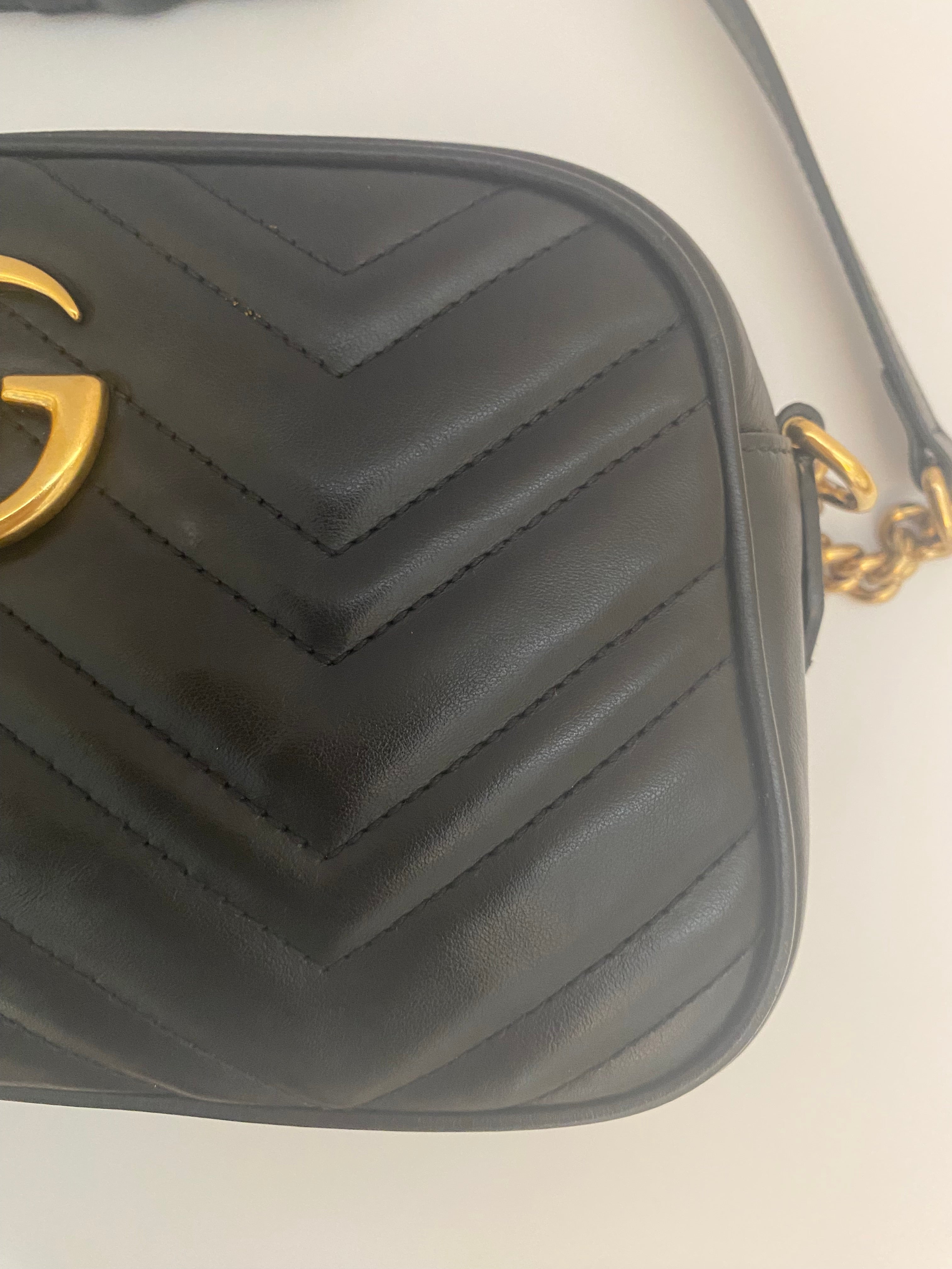 Gucci Black Marmont Small Handbag (RRP £1340)