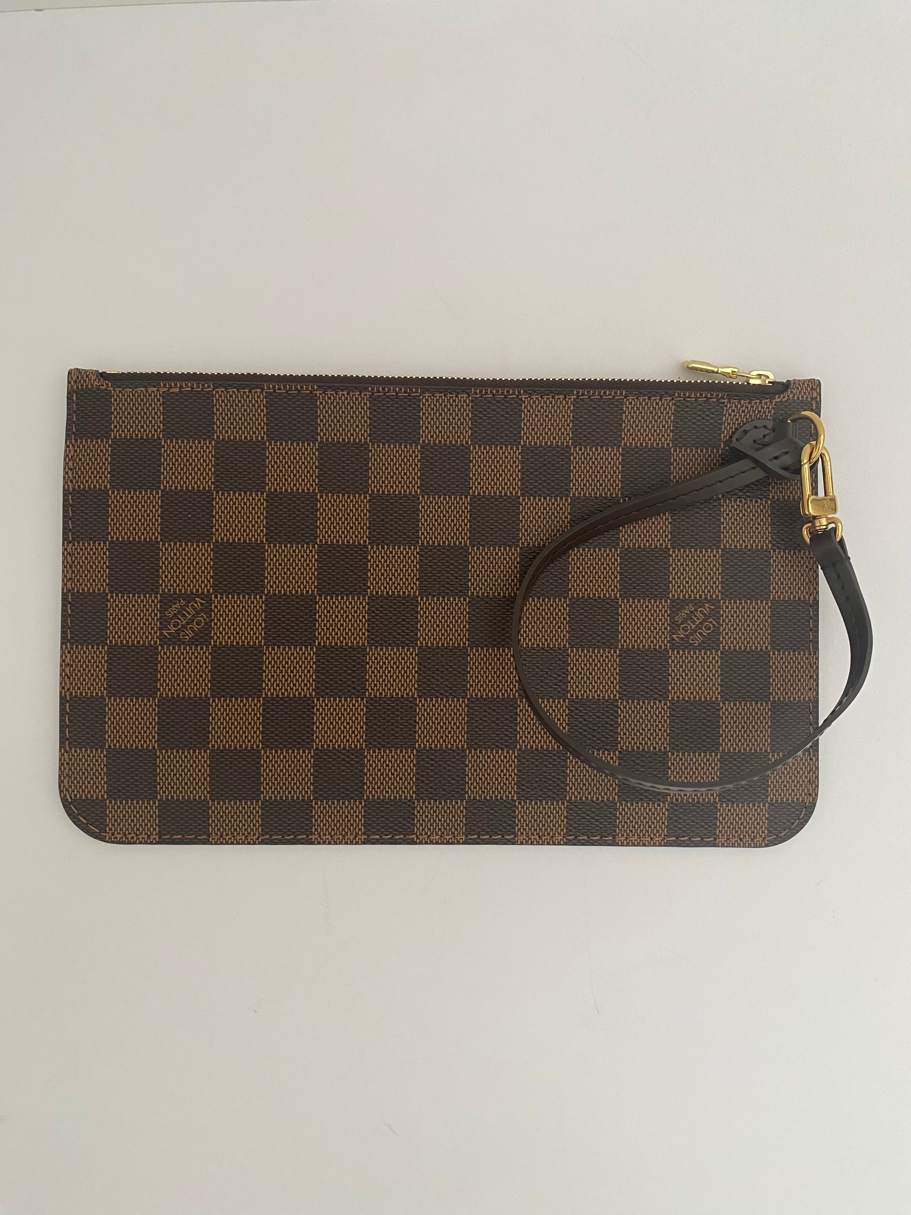 Louis Vuitton Damier Ebene Neverfull Pouch