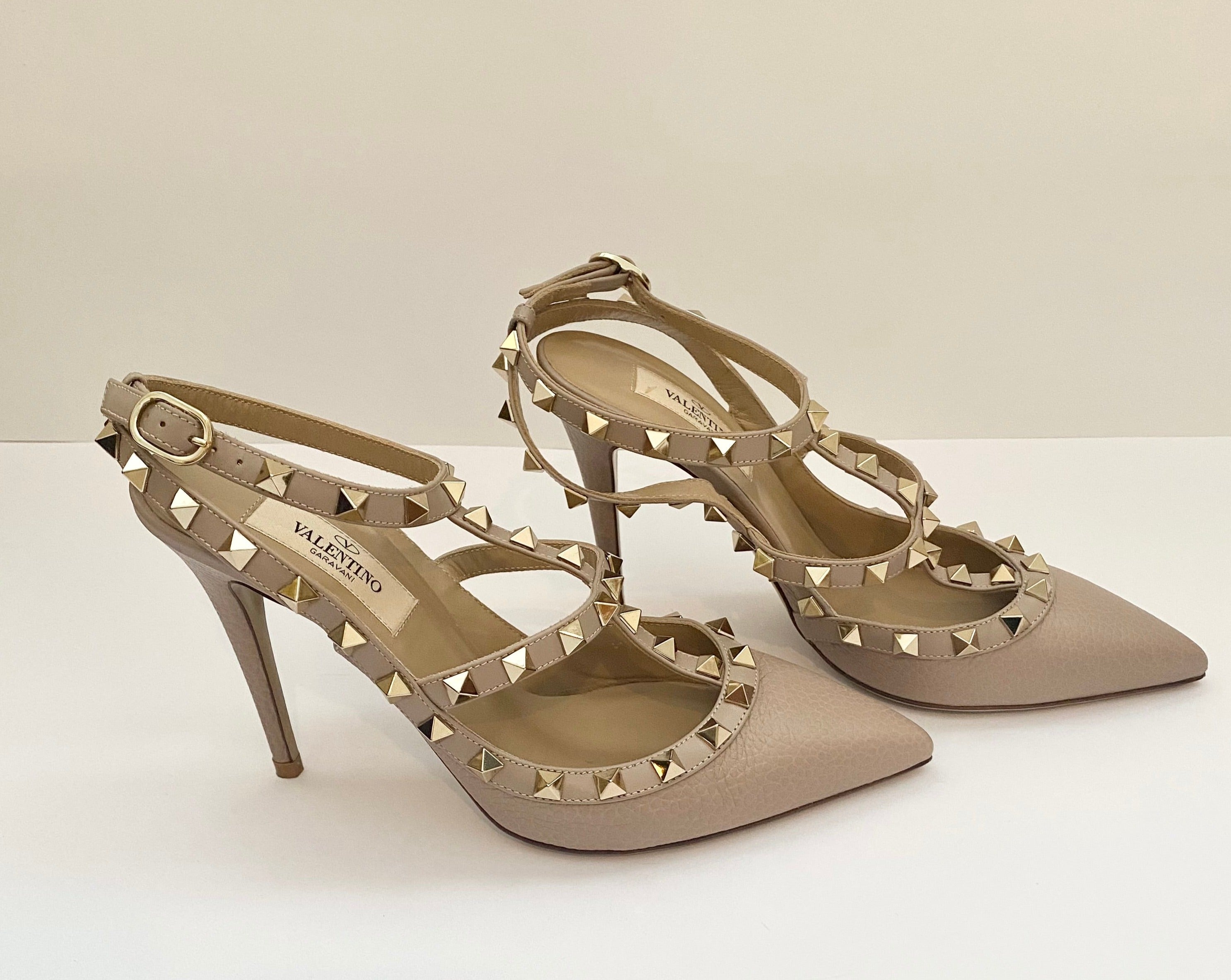 Valentino  Garavani Rock Stud Calfskin Ankle Strap Sandal ( RRP £860)