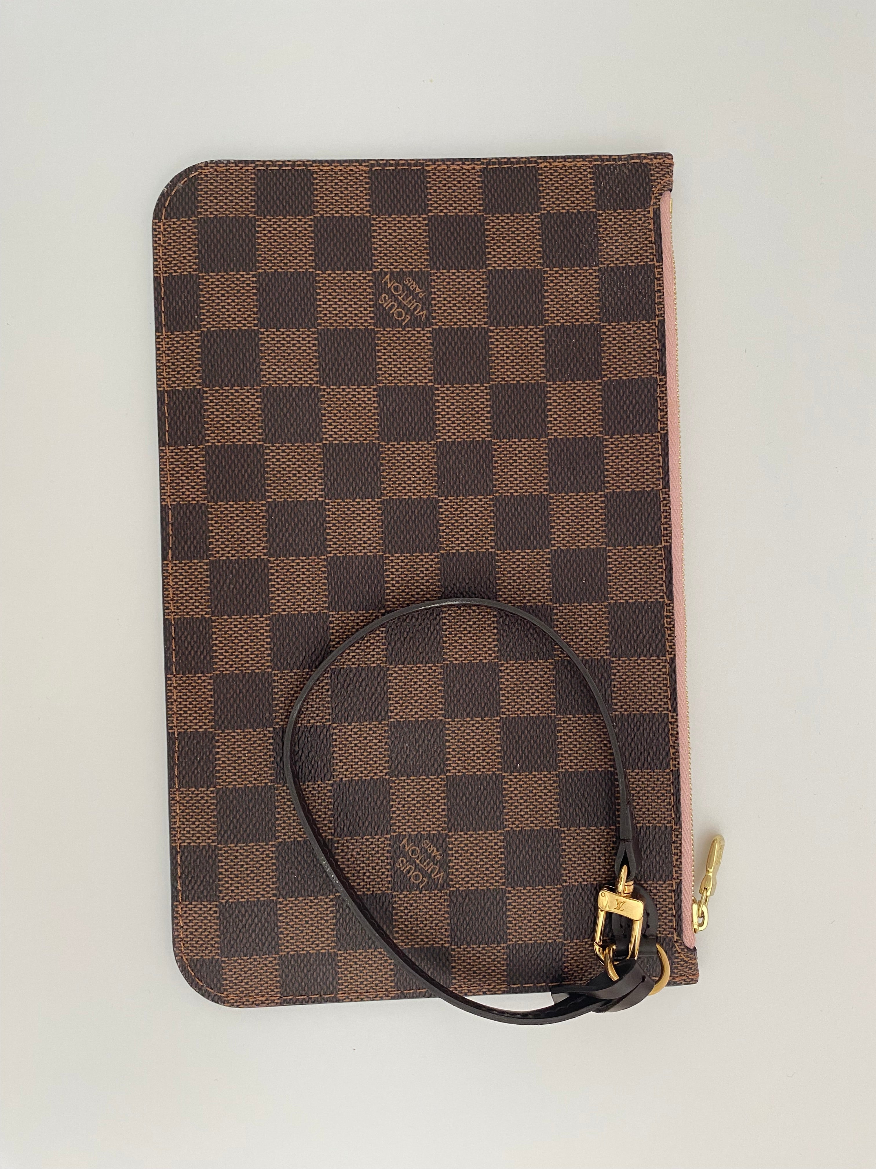 Louis Vuitton Damier Ebene Neverfull Pouch