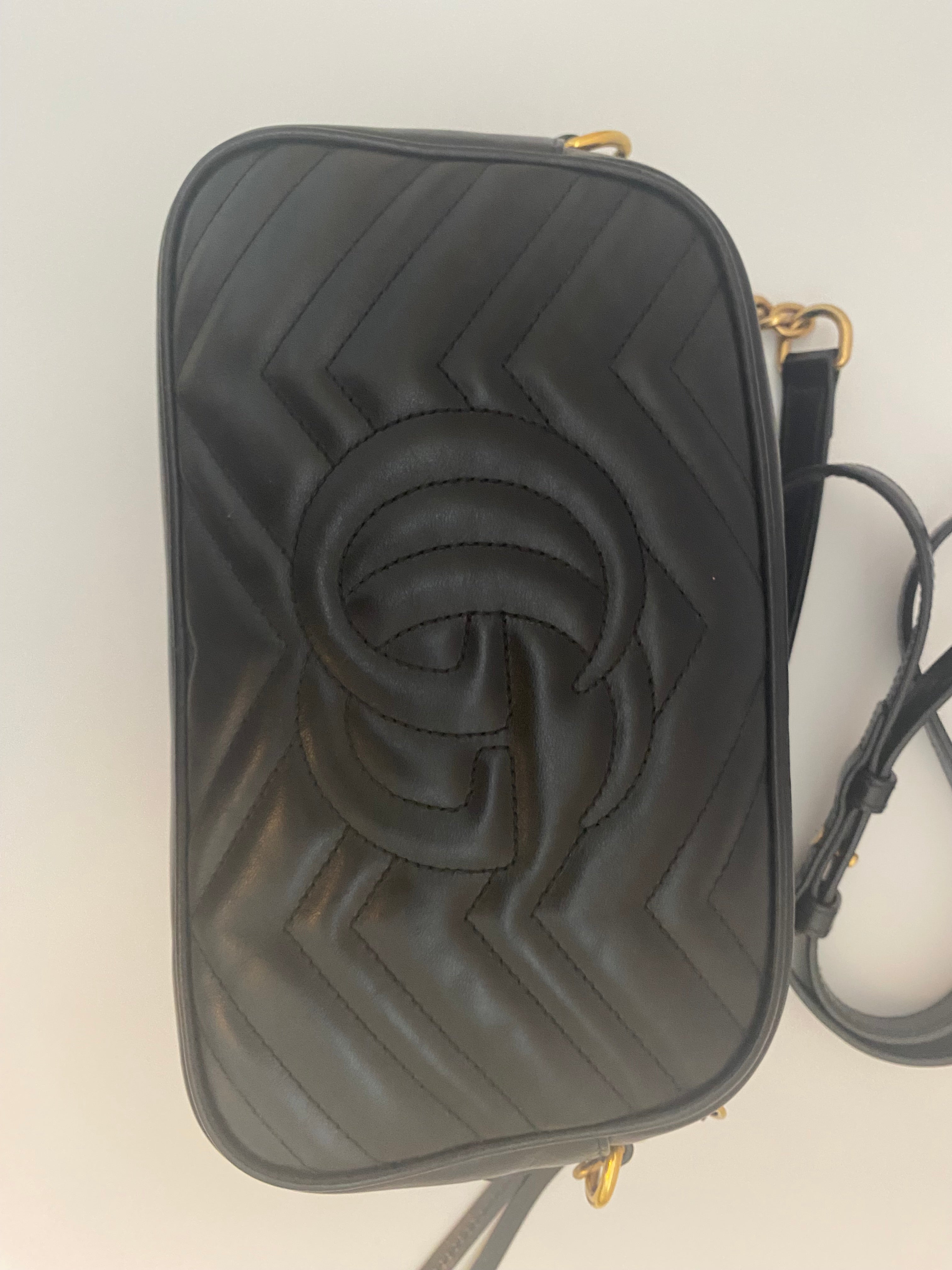 Gucci Black Marmont Small Handbag (RRP £1340)