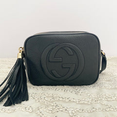 Gucci Soho Disco In Black Pebbled Leather