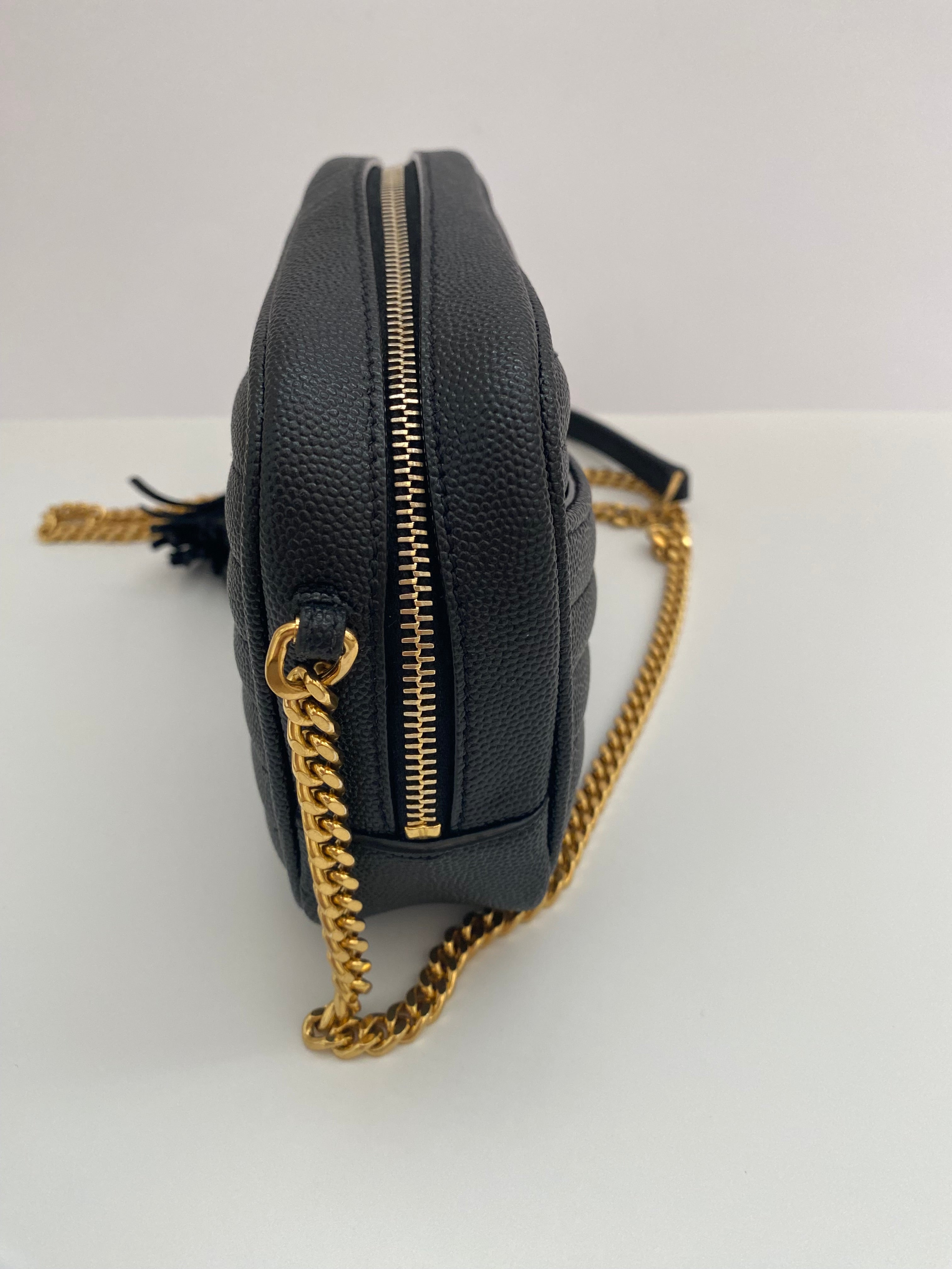 Saint Laurent Mini Lou Camera Bag With Gold Hardware (RRP £1185)