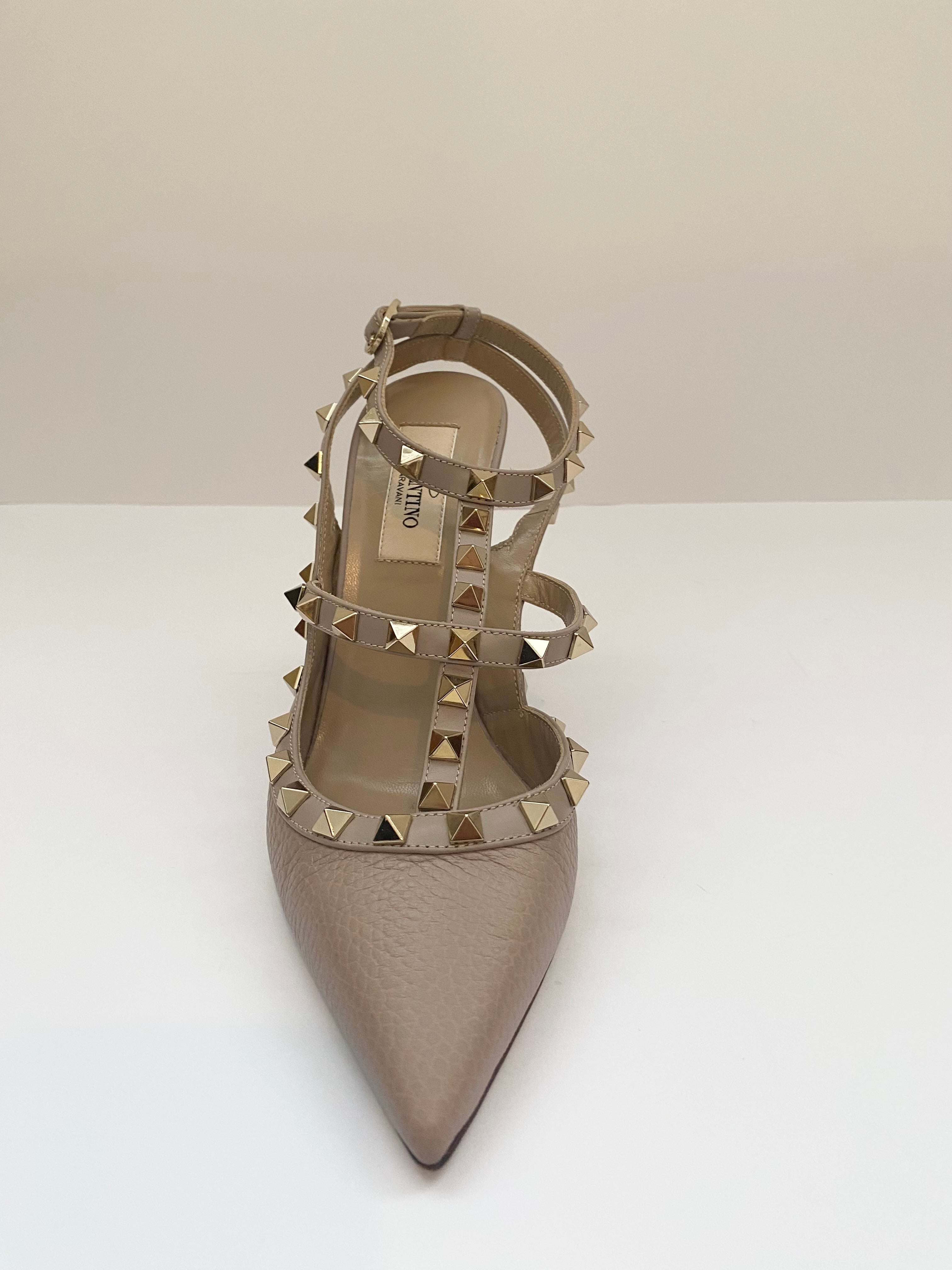 Valentino  Garavani Rock Stud Calfskin Ankle Strap Sandal ( RRP £860)