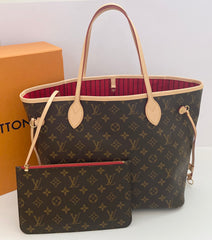 Louis Vuitton Neverfull MM With Pouch In Monogram Canvas (RRP £1,410)