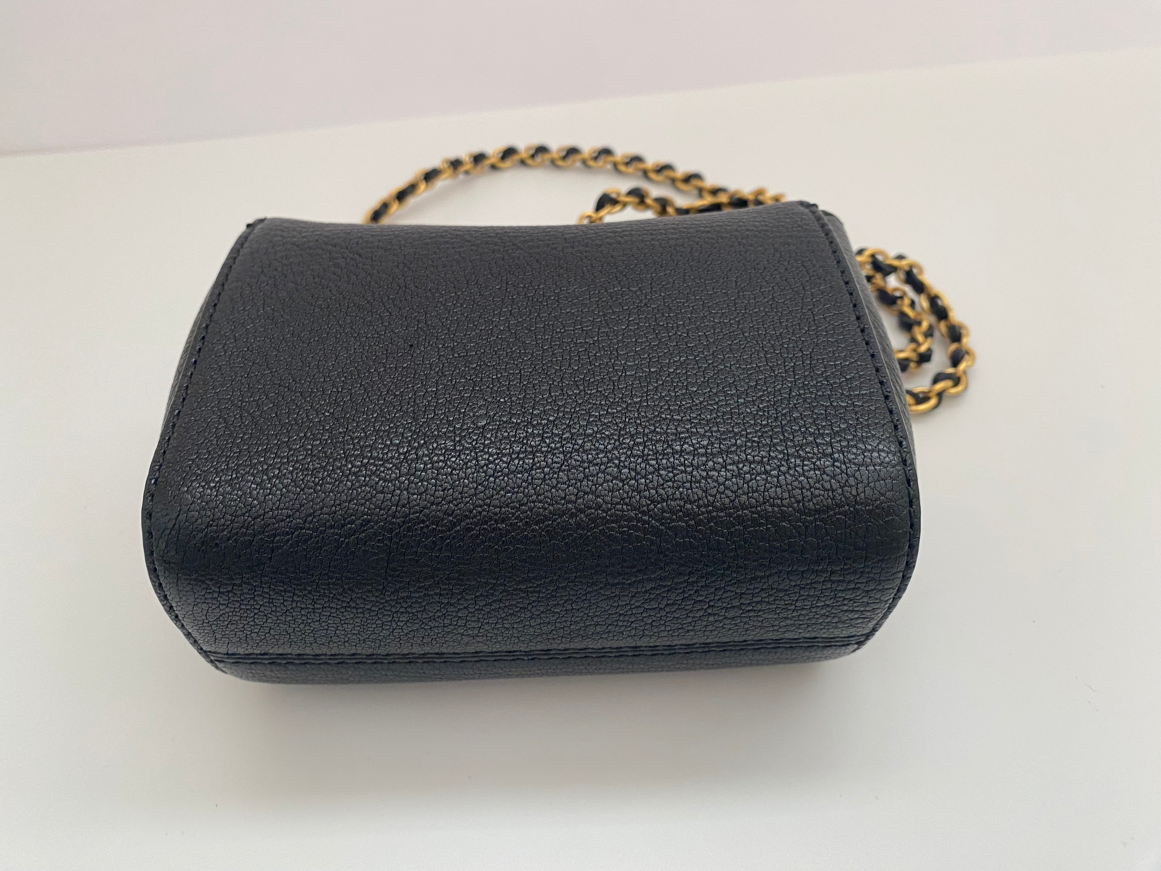 Mulberry Black Mini Lily With Gold Hardware