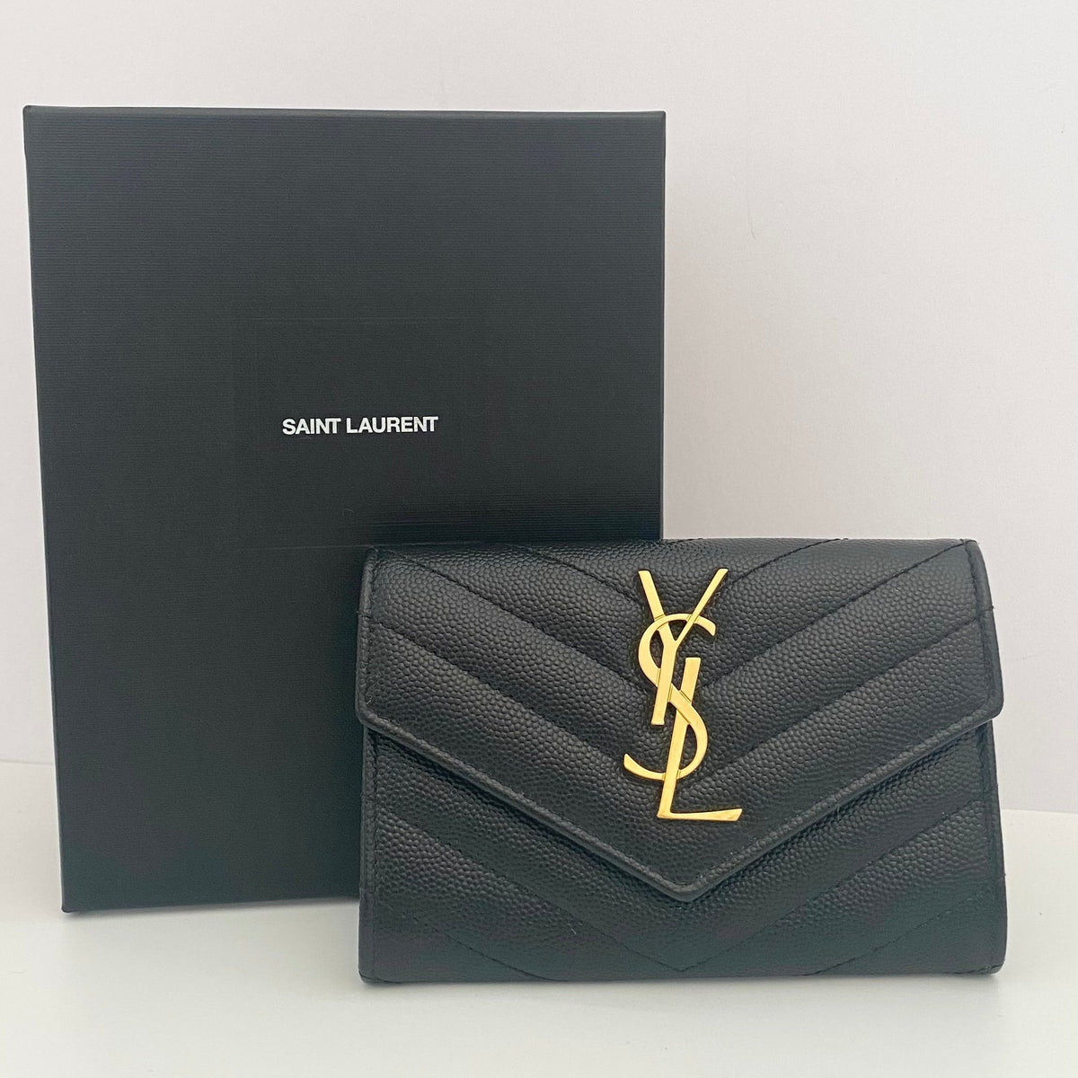 Saint Laurent Cassandre Matelasse Small Wallet (RRP £365)