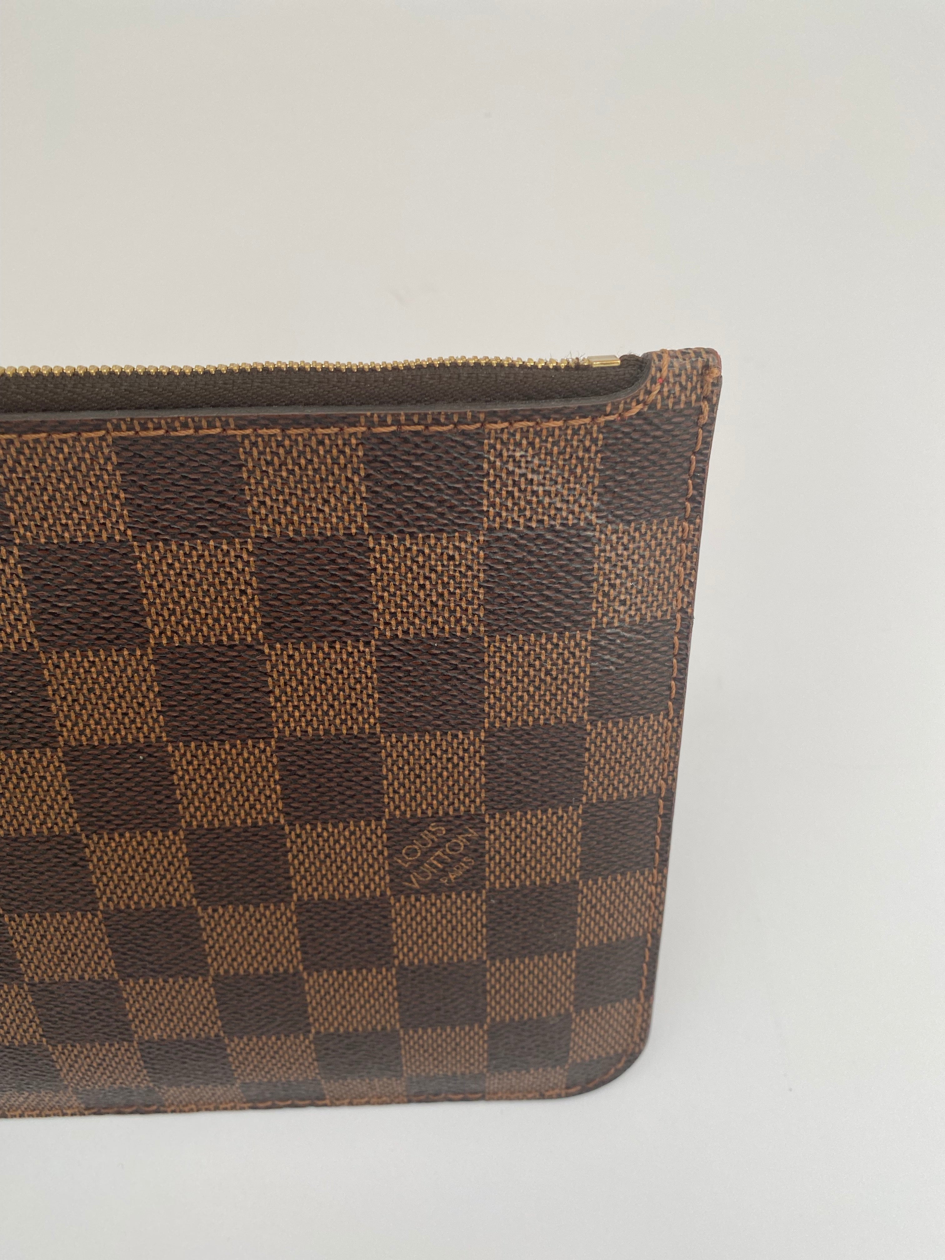 Louis Vuitton Damier Ebene Neverfull Pouch