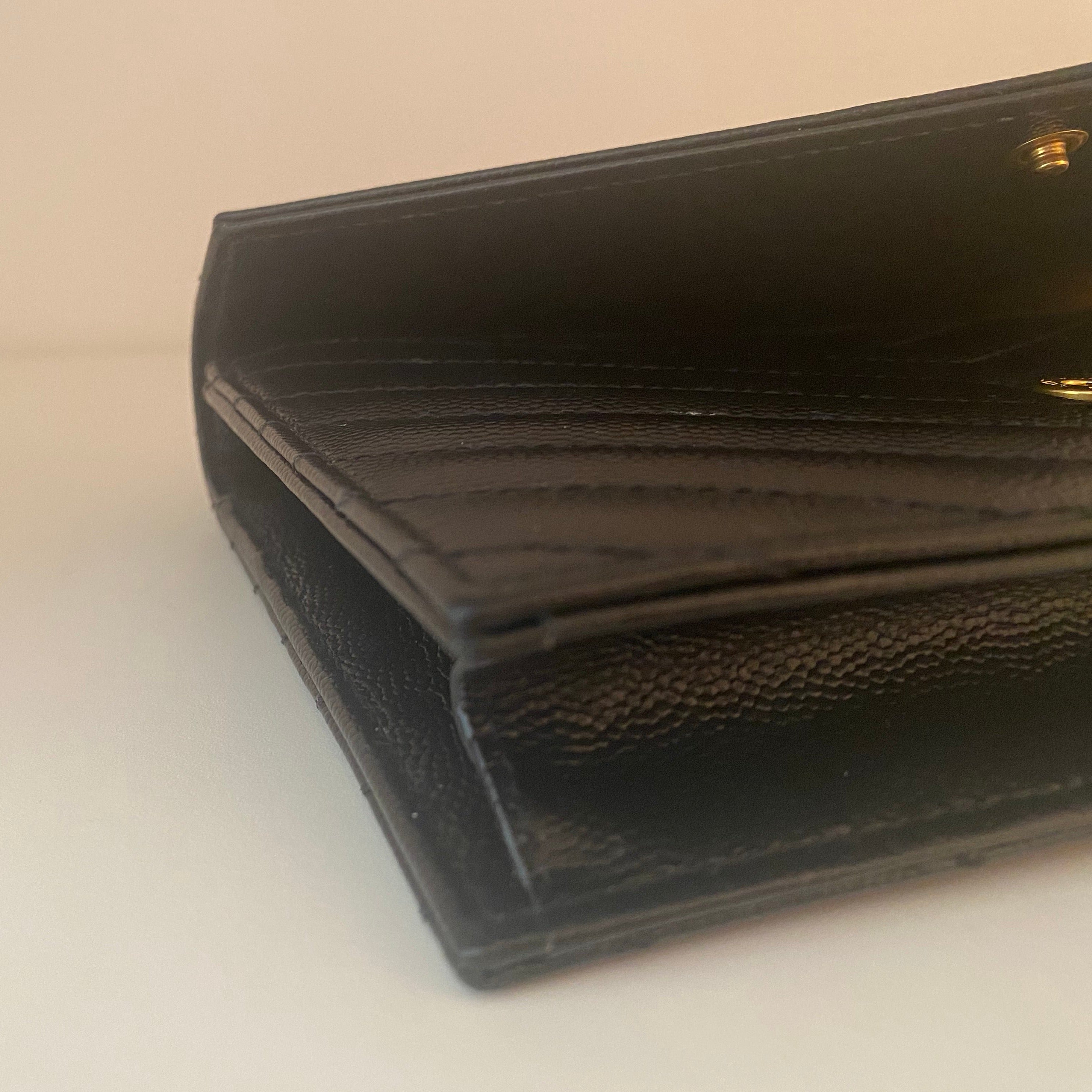 Saint Laurent Black Envelope Cassandra