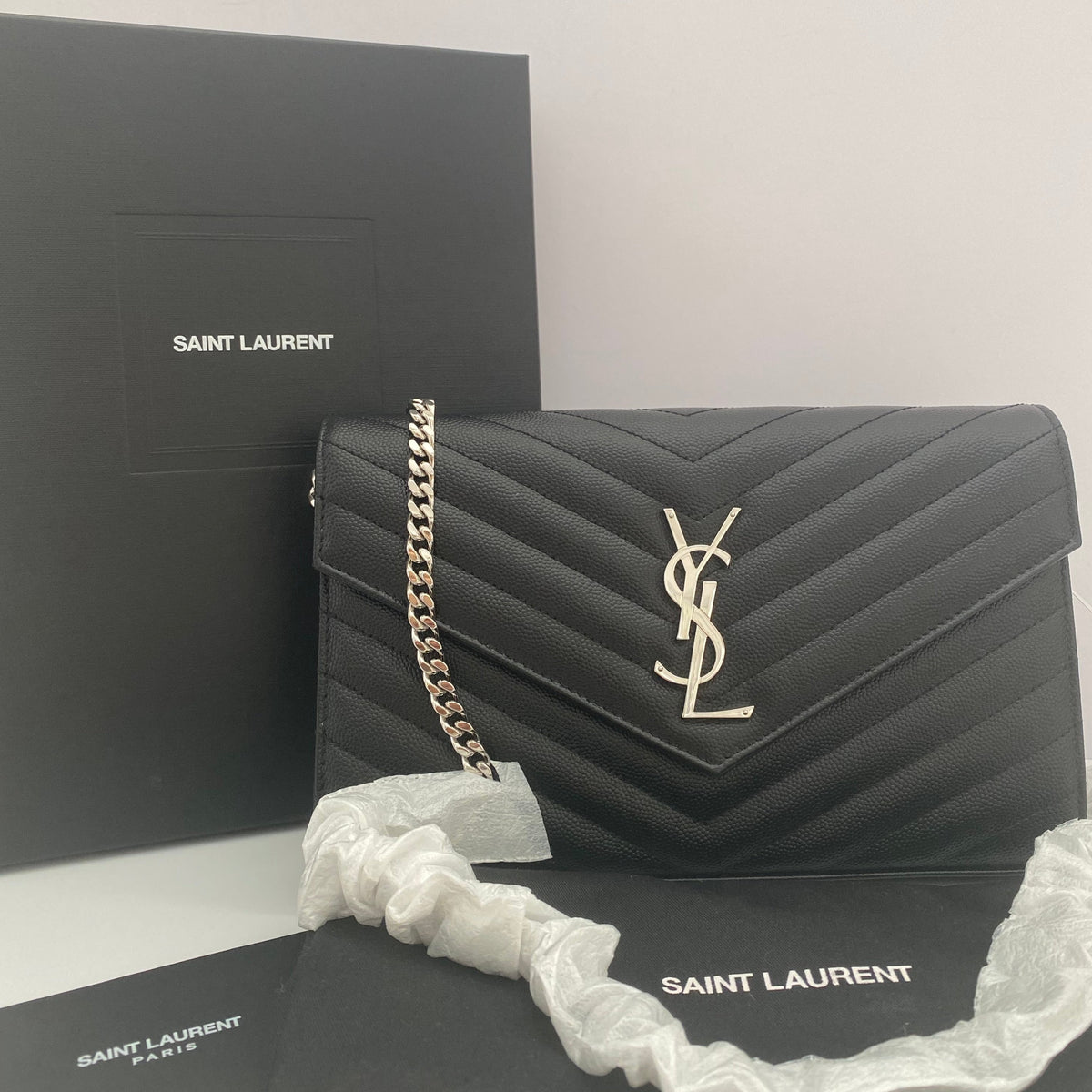 Saint Laurent Classic Cassandre Chain Wallet  (RRP £1255)