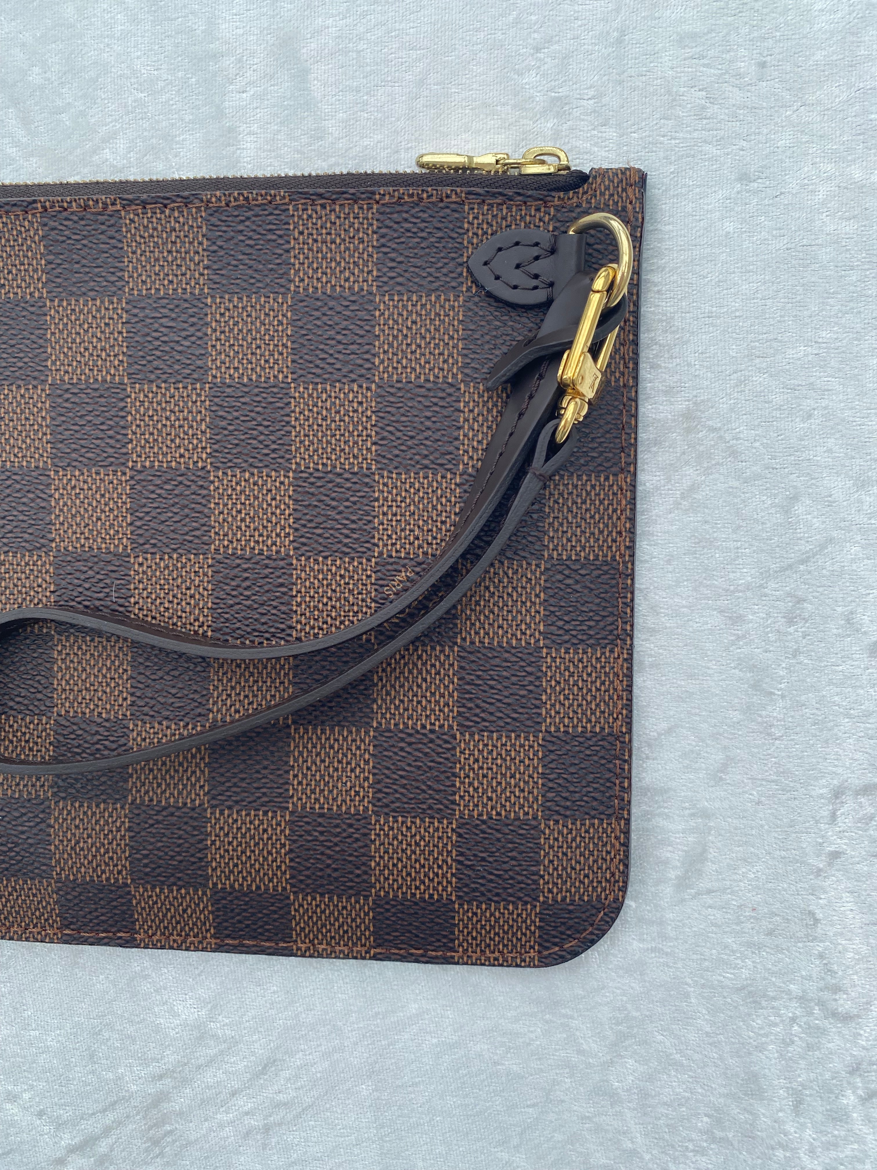 Louis Vuitton Damier Ebene Neverfull Pouch